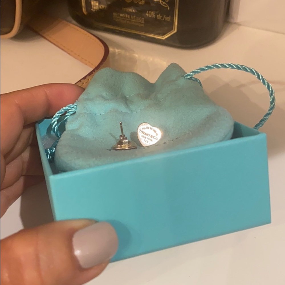 Tiffany and co heart earrings